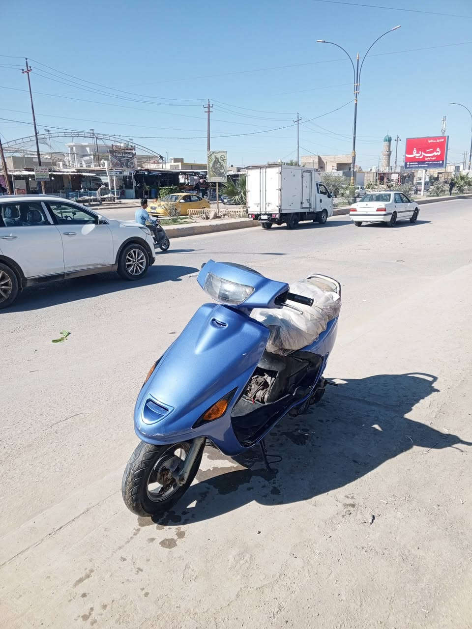 دراجه فراشه لبيع نكره بكل وقت كله شغاله سلف هندر عوزه بس باتري نهضه ومعدل سعر مناسب ب 350 وبيه مجال قليل كهربائيه كله شغاله ***********(0
