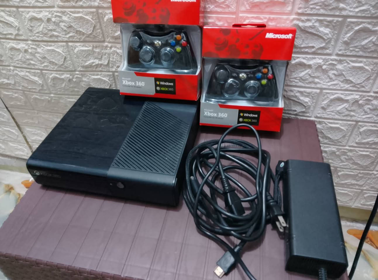 سلام عليكم Xbox إكس بوكس 360كامل ملحقات يدات ثنين العاب 10 بل هارد سعر130 وبي مجال
بلي ثري3كامل ملحقات يدات ثنين العاب 9 بل هاردسعر  130 وبي مجال 

بلي 2 تو كامل ملحقات يدات ثنين فلاش بي 30 لعبه سعر45 وبي مجال مكاني نجف ***********
