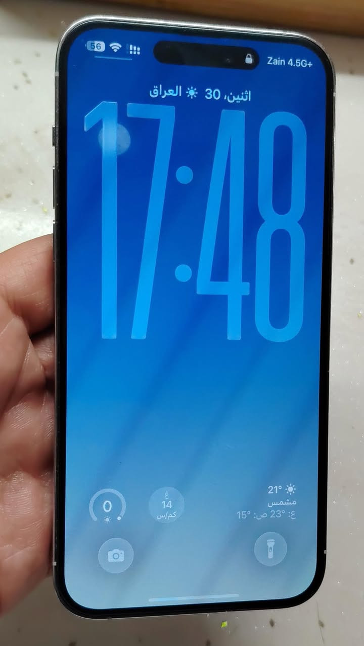 ايفون 14 برو ماكس شرق اوسط 
نظيف حيل بي فطر بالظهر 
بطارية 70 
سعرها 625 مكاني بغداد 
***********
