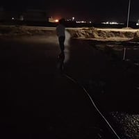 الطوبه ونخيله • مقاولات ابو علي • رش القطعة