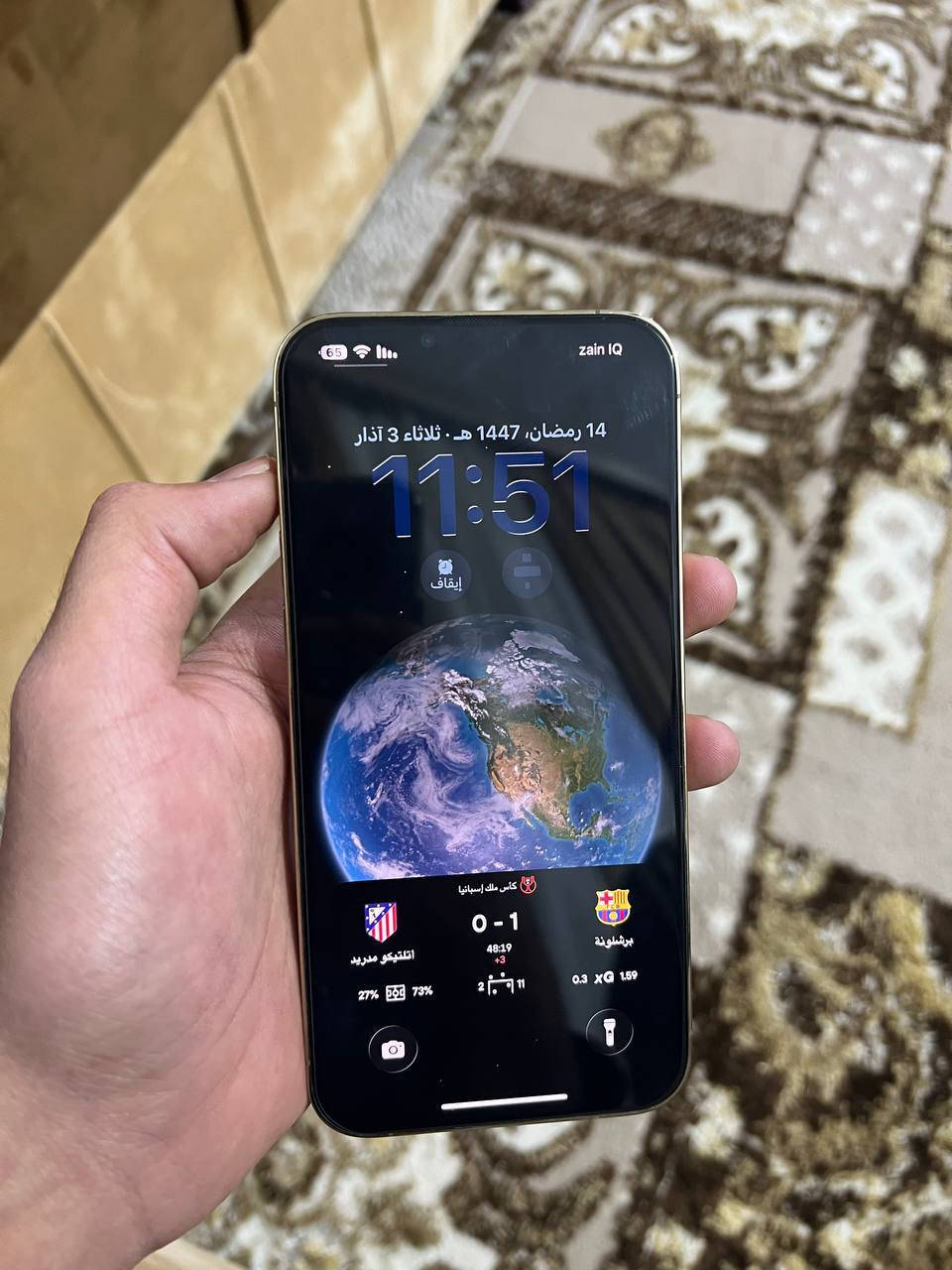 السلام عليكم ايفون 13 برو ماكس بطاريه 96 لون ذهبي ذاكره 256 جهاز حيل نضيف مثل ماموضح بالصور
الأستفسار ع هذا الرقم ومتوفر بيه واتساب 
***********
