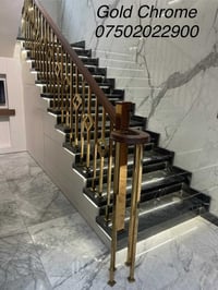 تنفيذ محجرات عصرية حديثة في مجمع آرام ستي ستانلس ستيل لون ذهبي حسب طلب...