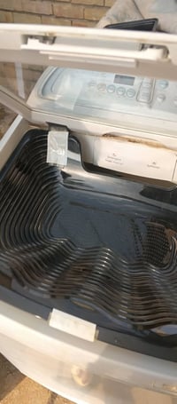 سلام وعليكم عندي غسالة سامسونج جديدة النضافة 90/100 خطين حار بارد السع...