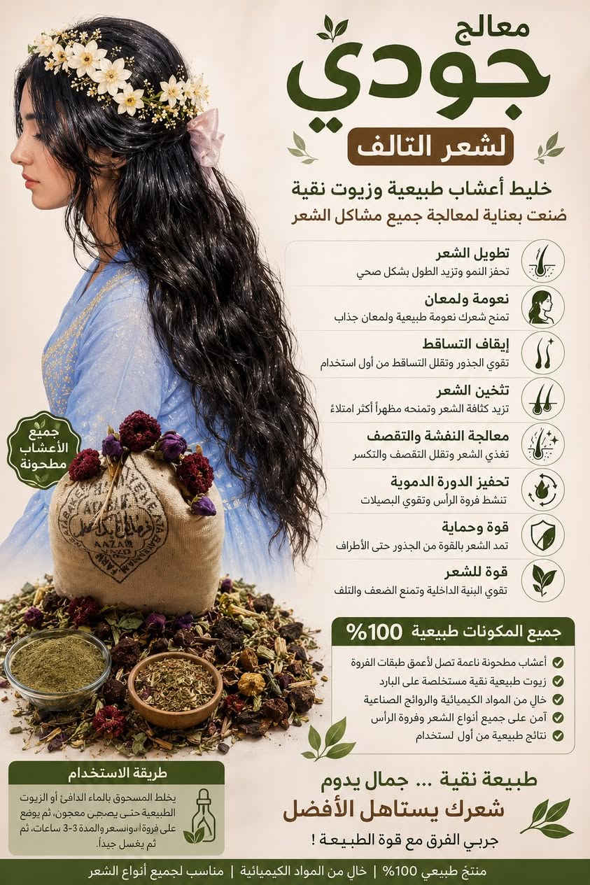 بنات شغله وحده محيرتني ليش تكيفن ع زيوت اليبعوهه ب20و25 وانتي متدرين شنو بيه محرد بس تصفط شعرج وسويله لمعه ويضل يلزك يعني اني مشروعي زيت وعشاب طبيعيه 40نوع زيت 40نوع اعشاب. شما جان شعرج تعبان يعالجه مو بس تخلين وصفطين العطوب يعالج الكسره ينبت الفراغات يحفز الدوره الدمويه بل فروه الشعر المطاط والمحترك. من شسوار وتسريح وميش يعني الى متى ضلن تشترن زيوت متفيد بشي يعني اني زيوت اصليه من معصره القريشي اشتريه اعشاب بنفسي اختاره وطحنه ومحد تشري  علبه150مل10 الف علبه50مل 5الف. شبلاش معالج تخلصي خلال5ايام سعره5. حناء ويه زيت50مل ويه اعشاب معالجه40نوع. كله ب15وقسما بالله هاذي العلاجات علمودجن سويتهن مو علمود استفاد وبكيفجن بعد


**إذا كنت صاحب هذا الإعلان وتريد حذفه لأي سبب، رجاءا أرسل رسالة إلى الدعم الفني**