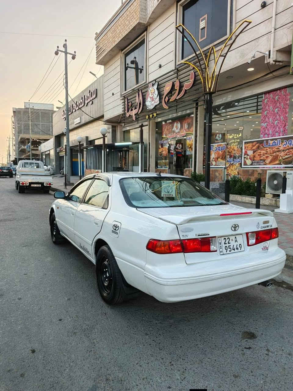من رخصة الادمن كامري للبيع موديل 2001 وارد امريكي رقم اربيل انكليزي سيارة جاهزه مابيهه نقص برغي تبريد ثلج تدفئه شغاله كهربائياتهه كلهه شغاله تخم تاير جديد بلكات فيت بم نوزلات ماء زيتي ادامه جديده قبل 15 يوم مصبوغة حزام السعر80 وبيهه مجال مكانهه بغداد ناحية الرشيد وهذا رقمي ***********او *********** السنويه لل30 وهزه لشهر 9 وراعيهه ايريد تحويل مراوس ترهم وبيع
