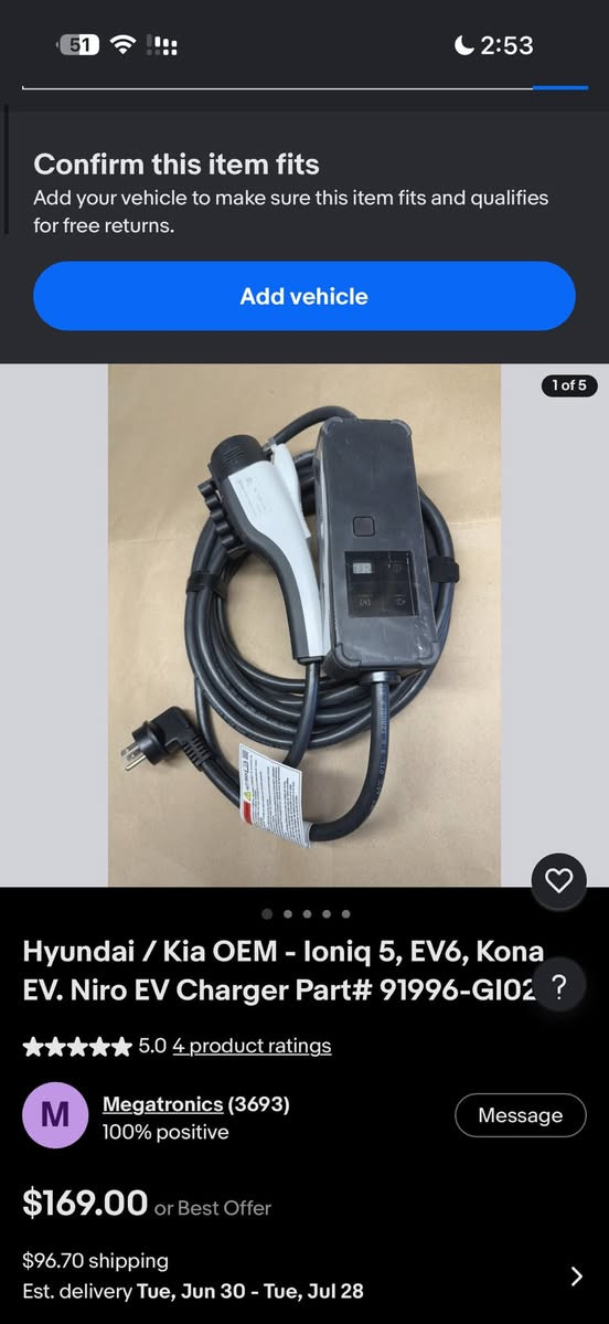 السلام عليكم.   شاحنه اصليه.   مال. هيونداي.   ترهم  ل هي السيارت
هيونداي أيونيك 5 وأيونيك 6 (Hyundai Ioniq 5 / Ioniq 6).كيا EV6 و EV9 (Kia EV6 / EV9).كيا نيرو وهيونداي كونا الكهربائية (Niro EV / Kona EV).جينيسيس الكهربائية (Genesis GV60 / G80). السعر. 100 دولار.   شامال. التوصيل.


**إذا كنت صاحب هذا الإعلان وتريد حذفه لأي سبب، رجاءا أرسل رسالة إلى الدعم الفني**