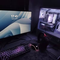 تجميعه كاملة للبيع Pc+شاشة+ماوس +كيبورد+سماعة مواصفات الpc المعالج R5 ...