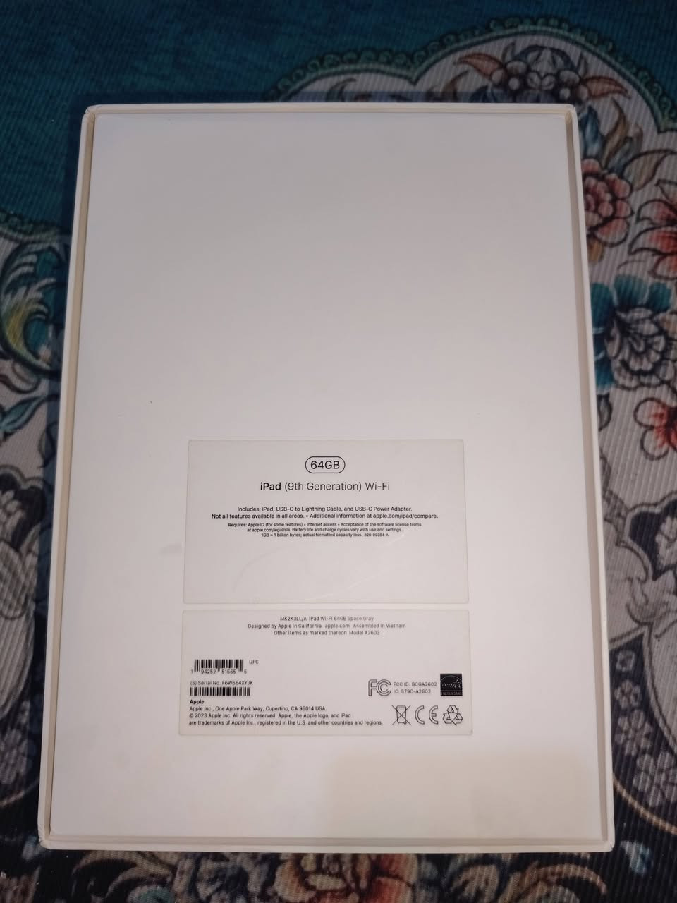 ايباد 9 للبيع 
فقط كسر بل كلاس و عواج بل شاصي اما الباقي نضيف ومابي شي  ويا شاحنة و كفر 

سعره 165 قفل 

مكاني بغداد الدورة 

توصيل ماعندي


**إذا كنت صاحب هذا الإعلان وتريد حذفه لأي سبب، رجاءا أرسل رسالة إلى الدعم الفني**