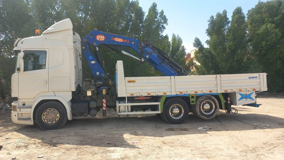 السلام عليكم
للبيع 
 سيارة سكانيا  موديل ٢٠١٦
كرين PM ٢١ طن  اربعة سلايد  ريموت فول سيفتي
بدي ٦.٥ متر + ١متر سلايد 
للاستفسار ***********
