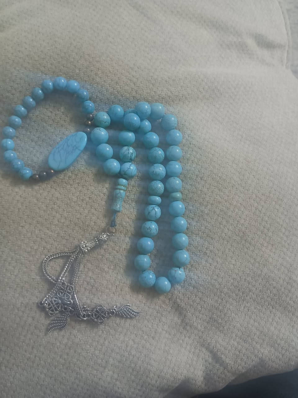 سبحة نيشابوري اصلي ثقيله مع سوار للبيع ***********
