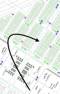 مجمع الجنائن السكني • ٢٠٠م • شارع ٣٦ تجاري