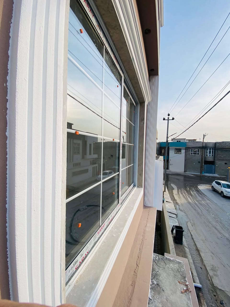 تم انجاز دار شبابيك المنيوم سلايد ابيض تركي المنشأ ( سراي ) 🇹🇷
وابواب pvc ابيض تركي المنشأ 
معمل السدن 
موصل صناعة ابواب وشبابيك الكرامة  
***********
***********
