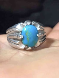 فيروزي نيشابوري صياغه يدويه ثقيله قياس الخاتم 23 التواصل خاص او 077032...