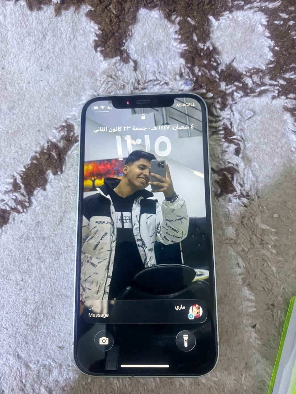 سلام عليكم ايفون ١٢ عادي كلشي مامبدل لا شاشته ولا بطاريه كله بلادي الجهاز نضيف كلش البطاريه مالته ٧٣ الهاتف ***********
