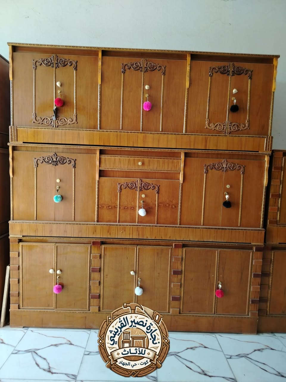 نجارة نصير القريشي للأثاث
 جميع الموديلات والقياسات 
اسعار تنافسيه 
العنوان كوت حي الجهاد شارع النجارين معرض نصير القريشي ابو ضياء للإستفسار*********** ☎️
