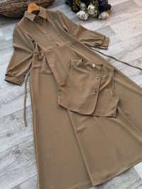 فستان نسائي • مقاسات ٣٨-٤٨ • خامة دابل