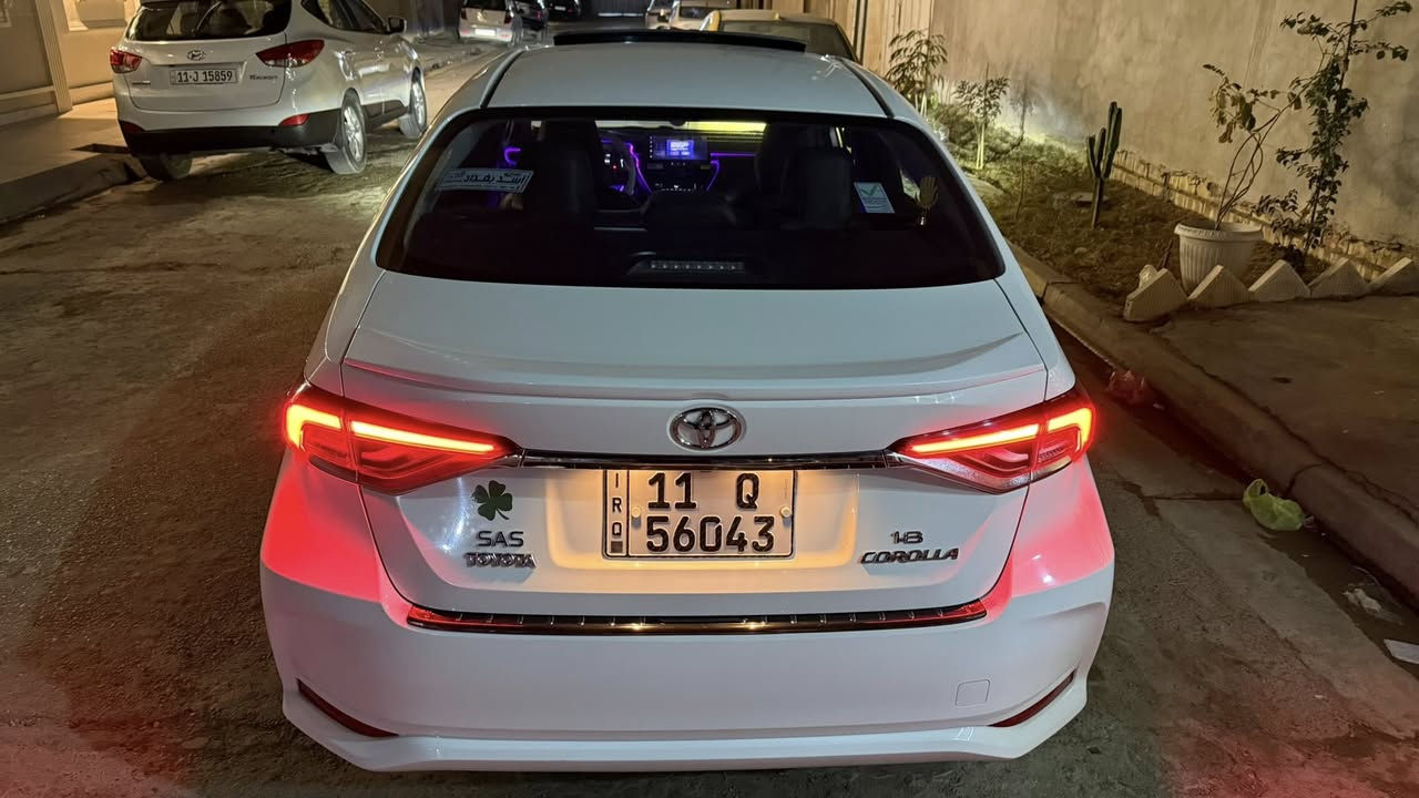 كورلا موديل 24 هايبرد فول 1/1 شكل الخليجي
كشنات جلد 
سلايد روف 
بصمه
تبريد شاشه
ويل كب 
محرك 1.800 
تحكم ستيرن 
و لد امامي و خلفي 
سياره كفاله عامه وجديده جدآ
مكاني بغداد حي الاعلام رقمي ***********
