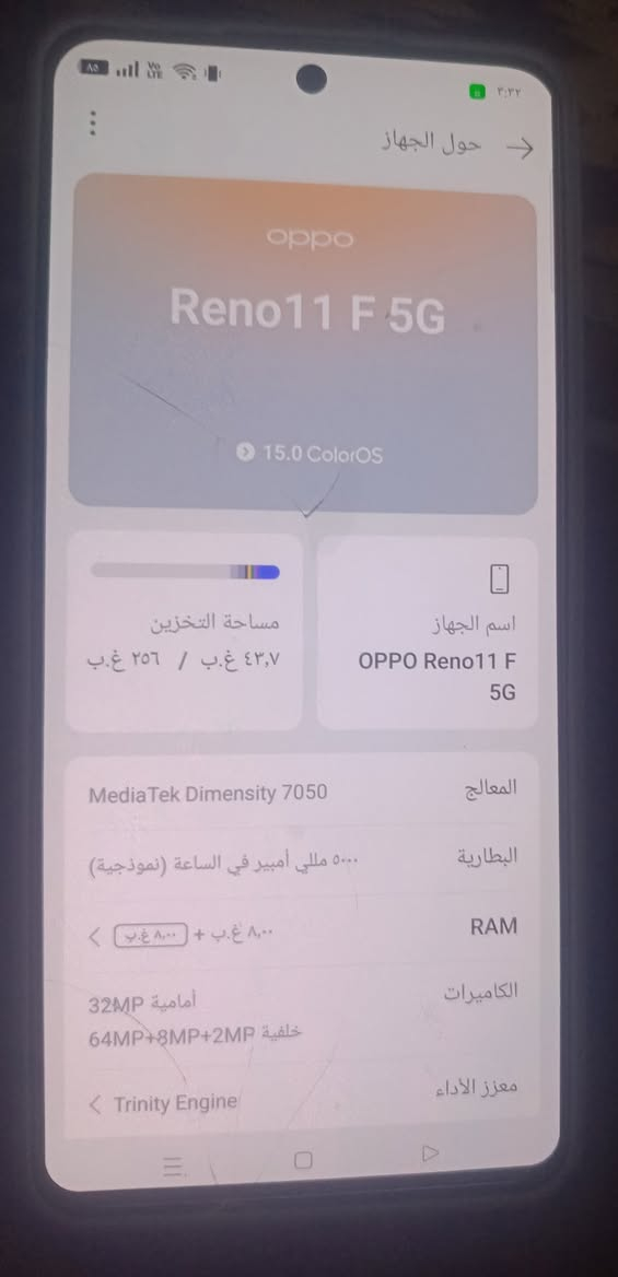 تليفون للبيع ذاكره 256بي فطر بشاشه بس ممثره علي جهاز كله شغال اسم الجهاز oPPo Reno11 F5G السعر 130عنواني مدينت الصدر


**إذا كنت صاحب هذا الإعلان وتريد حذفه لأي سبب، رجاءا أرسل رسالة إلى الدعم الفني**