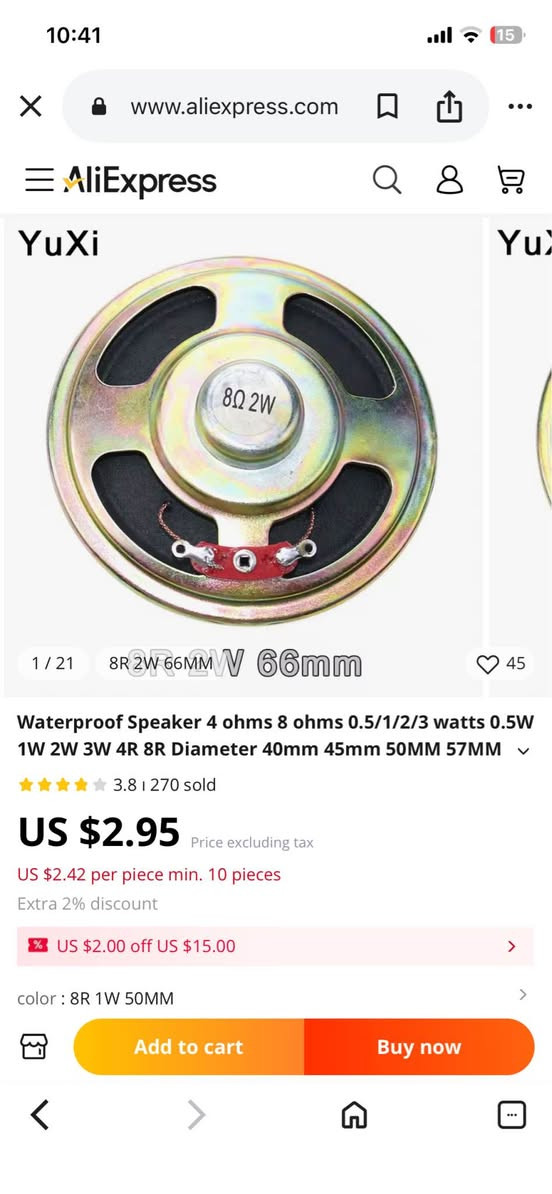 ١٠  قطعة سماعات جديد لوك امزون قطر ٦٦ ملم كلهم على اول ١٣ الف شامل التوصيل بغداد, العراق


**إذا كنت صاحب هذا الإعلان وتريد حذفه لأي سبب، رجاءا أرسل رسالة إلى الدعم الفني**