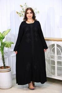 دشداشه كشمير • اسود • ٢X-٥X