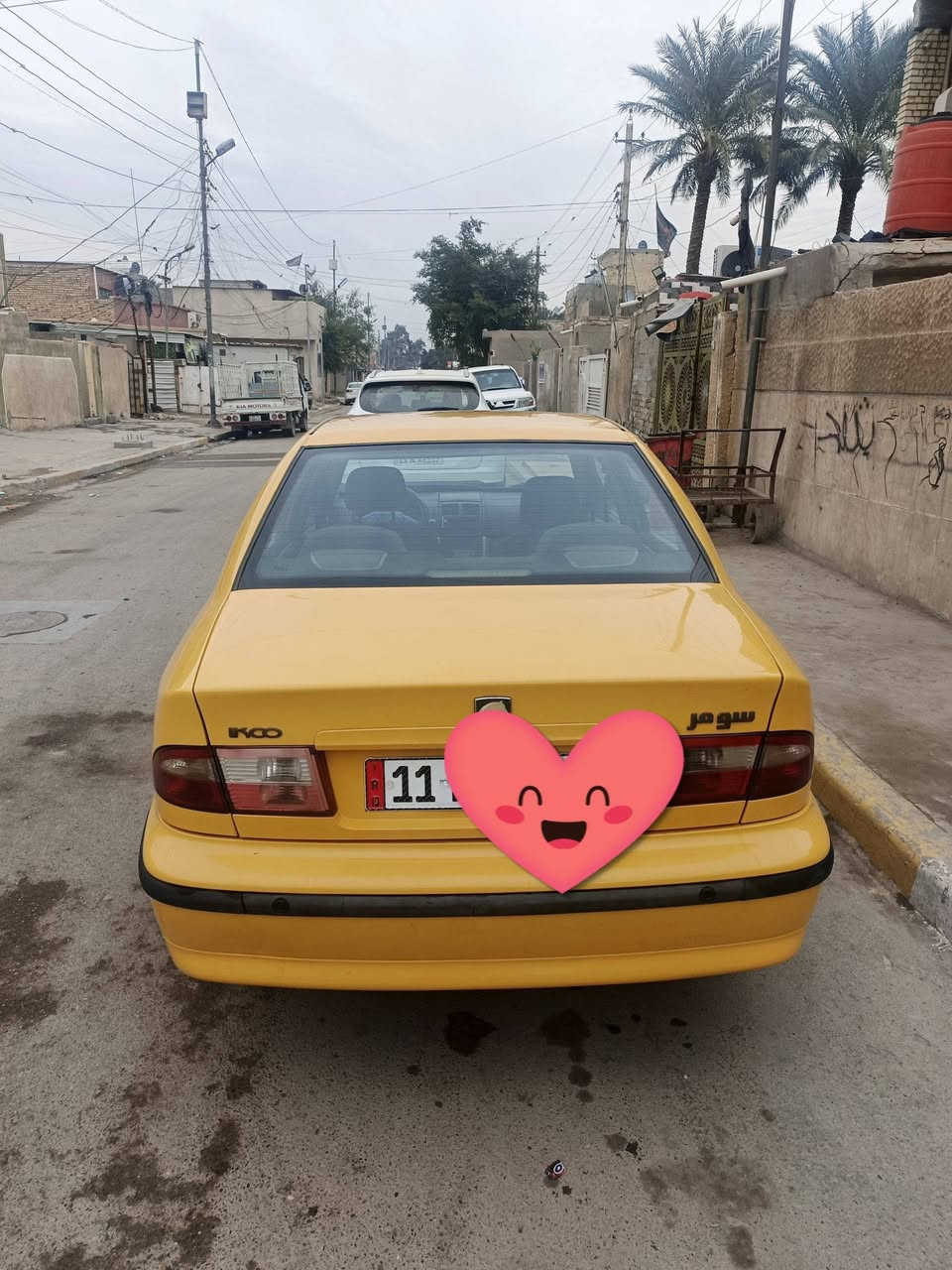 سلام عليكم سمند 2017بسمي سياره مكفوله كفالة عامه سياره مصفره هية السعر 62 و بيهة مجال حك الجيه عنوان بغداد شعب رقم ***********
