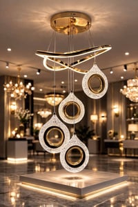 قطعة فنية.. وليست مجرد إضاءة! 💡💎 هل تبحث عن التجديد؟ هذه الثريا كفيلة ...