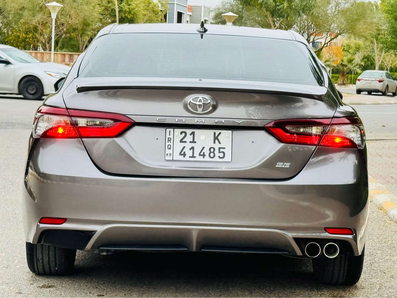 ﮼السلام،عليكم
TOYOTA CAMRY 2024 SE
. المساقة المقطوعة 33000mil
.تحكمات ستيرن
.شاشة كبير 
.تبريد بيانو 
.انظمة قيادة ECO, NORMAL,SPORT 
.قيادة ذاتية
.محافظة ع مسار 
.تنبيهات خروج من مسار 
.اضائة مكيفة 
.كشنات جلد + قماش 
.كشن كهرباء
.سيارة حلوة و مجهزة 
.رقم سنوية جديد 
السيارة ضررهة جملغ خلف السكن بدون دواخل 
.بجم كبس
.مكينة گير بشرط 
للاستفسار انتصال ع رقم التالي 
***********
ولكم الشكر و التقدير خناقين, ديالى

