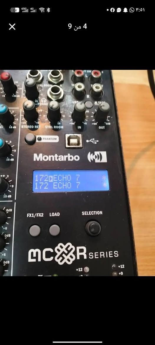 مكسر اصلي باور كل خط 750 واط للبيع مستخدم السعر 500 دولار 
هذا الجهاز هو مكسر صوت احترافي من طراز Montarbo MC-R16FX. 

يحتوي على 16 قناة صوتية (12 مدخل ميكروفون و 4 مدخل ستيريو).

مزود بمعالج تأثيرات صوتية مزدوج (Dual FX).

يتضمن مخرج USB لتسجيل وبث الصوت عبر الكمبيوتر.

يحتوي على إيكولايزر (EQ) للتحكم في الترددات ومخارج للمراقبة (Monitor).


**إذا كنت صاحب هذا الإعلان وتريد حذفه لأي سبب، رجاءا أرسل رسالة إلى الدعم الفني**
