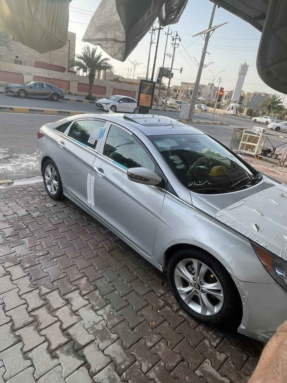 سوناتا 2011 وارد امريكي رقم كركوك تحويل مباشر ضرر جاملق ليمن لمامي بدون دواخل سياره جديده متصرف عليه الف جاهزه من كلشي مواصفات سياره تنته بصمت بيبان وجنطه بصمت تشغيل تدفئه بلكشانهً تبريد قطعتين تبريد وتدفىهً شرط  تخم تاير جديد مناقصه برقي مكان سياره تكريت سعر ١١٠ وبيه مجال وحياكم الله (ملاحضه ممتواجد عنت اتصل وتلل ***********
