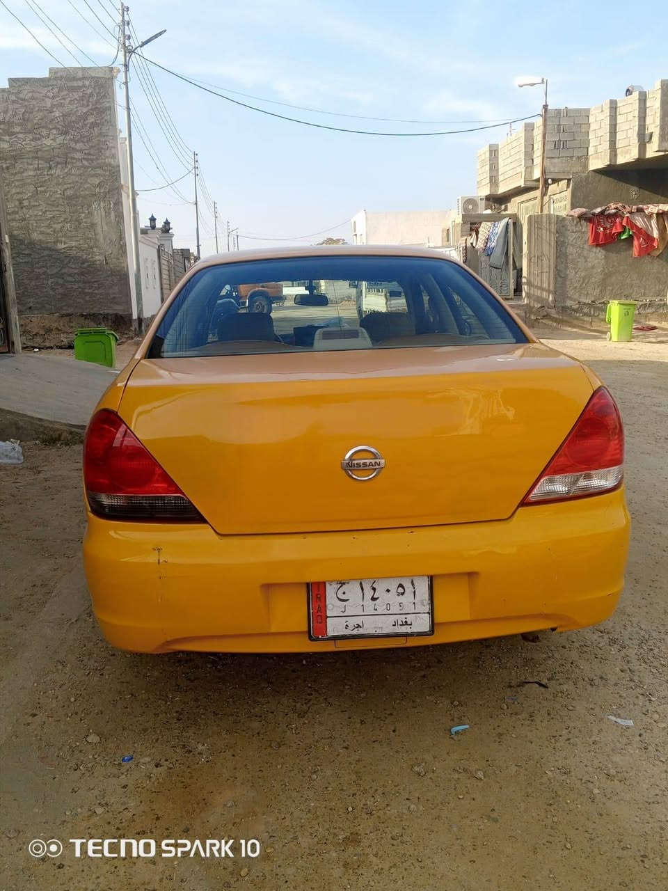 سلام عليكم للبيع فقط نيسان سني ياباني مؤسسه ابلادي 2011 رقم بغداد مصفره هيئه وغرامات سنويه مجدده الى نهاية 2029 سياره حلوه وجاهزه مصبوغه جماليه مكينه وگير شرط صدر امامي وخلفي جديد تخم تاير جديد تبريد ثلج كهربائيات كلهه شغاله السعر 70 قفل من الأخير 🔒 مكان الرمادي خمسه كيلو الشراي يتصل رقم الهاتف *********** ورجائآ الموشراي لايتصل
