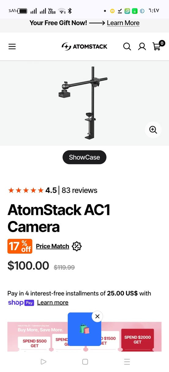 سكلبفون s10 محدث فول ✅
بيع مستعجل والسعر 580 الف ✅

متوفر للبيع جهاز ليزر احترافي:
سكولفون S10 بقوة 10 واط – أداء قوي ودقة عالية في النقش والقص ✨
مواصفات الجهاز:
🔹 قوة 10W حقيقية للنقش العميق والقص الممتاز
🔹 مضاف له Air Assist لتحسين جودة القص وتقليل الاحتراق
🔹 مضاف له كاميرا Atomstack لتحديد مكان العمل بدقة وسهولة
🔹 عدسات ليزر احتياطية إضافية
🔹 
الجهاز مثالي لـ:
✔ نقش الخشب
✔ قص الخشب الرقيق
✔ الأكريليك الداكن
✔ الجلد
✔ أعمال الهدايا والمشاريع الصغيرة
يقدم لك نتائج نظيفة، تفاصيل دقيقة، وحواف مرتبة خصوصاً مع وجود الـ Air Assist 👌
📌 راح أنزل في التعليقات نماذج من الأعمال المنفذة على هذا الجهاز حتى تشوف الجودة بنفسك.
إذا ناوي تبدأ مشروعك أو تطور شغلك… هذا الجهاز فرصة لا تتكرر 💪🔥

#سكولفون
#S10
#ليزر_دايود
#قص_ليزر
#نقش_بالليزر
#جهاز_ليزر
#مشاريع_خشبية
#ابداع_عراقي
#معدات_ورش
#ليزر_للبيع


**إذا كنت صاحب هذا الإعلان وتريد حذفه لأي سبب، رجاءا أرسل رسالة إلى الدعم الفني**