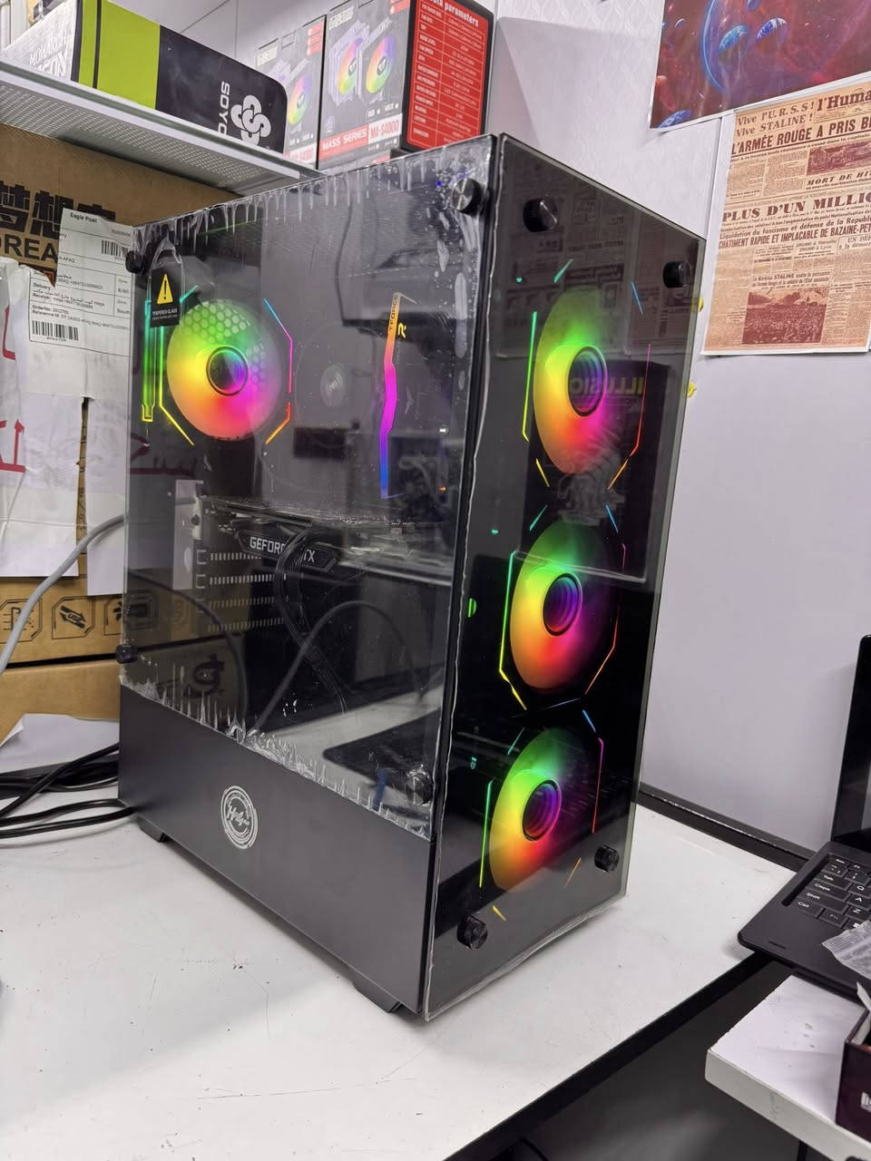 تحية طيبة شبابنا وحبايبنا 
تجميعة بقطع مرتبة وبراندات قوية 

R5 5500
RAM 16 3200 XPG
GTX1660TI PALIT
SSD128-HDD1TB
M.B B550 AORUS 
P.S650W+80PLUS
CASE 4FAN 

السعر ٦٠٠ الف سعر نهائي حبايب القلب 
متوفر توصيل لكافة المحافظات 
عنوان المكتب كوت المشروع شارع الحاسبات مركز محمد صدقي التقني للحاسبات ***********

