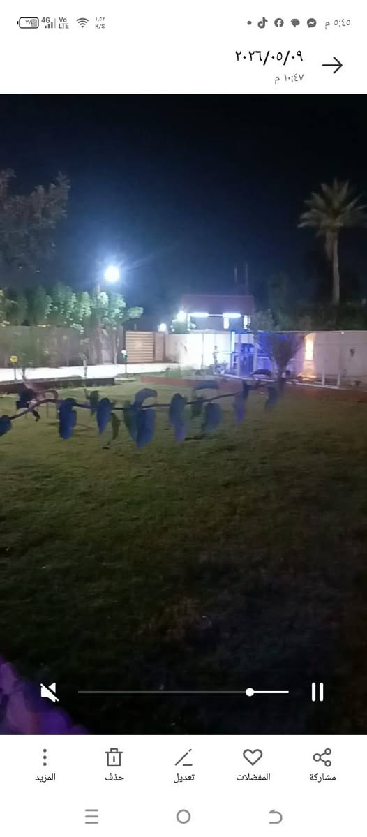 @مزرعه مساحه 1500متر ملك صرف تحويل في الطابو  وجه المزرعه 60 متر والنزال 25 متر  فيها بناء  بيت 200 متر بناء 2025  يحتوي علئ 3غرف ومطبخ  وصاله 50 متر و4 صحيات داخليه وخارجيه واجه البيت مرمر خالص اضافه الئ شاليه للضيوف وبحيرة اسماك  و3حدائق ايضا مسيجه  بلوك وملبوخ  جميع الجوانب العنوان بغداد جانب الرصافه شرق القناة طريق السياحي منطقة كاسر بوص تبعد عن فلكة حي النصر 10 دقائق  للااستفسار  رقم الموبايل ***********    والتوفيق للجميع تحياتنا
