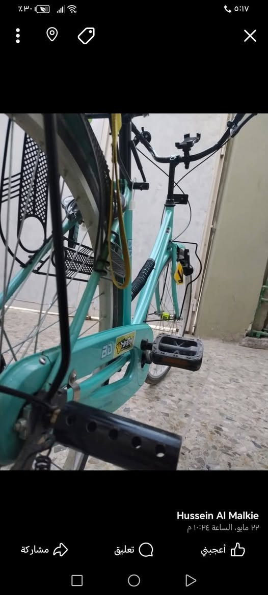 بيسكل للبيع شركه BDيعني سوبر نضافه90/100  مال حاويه ماخذه من كرار ابو النفش موديل 2022 السعر165 وبي مجال مكان الكوفه حي ميسان  الرقم متواجد فيس واتساب  ***********
