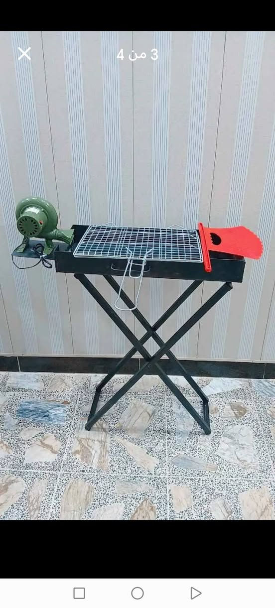 منقله سمكية حديد ٢ملم ثقيل درجه اولى 🔥🔥🔥
صبغ حراري تطبك ما تاخذ مكان كبير🥩
 ترهم للبيت او للسفرات🍔🍗
 مع ماطور كهربائي أو ماطور يدوي
ومسكافه دجاج أو مسكافه سمك ومهفه كبيره 😍
مع ٦ شيش كباب ٦ شيش تكه
جل فحم بديل نفط
جفجير فحم كامله 
خدمه توصيل لكافه محافظات العراق 🇮🇶🇮🇶
شرط اذا مو درجه اولى ترجع 👍
لطلب خاص او واتساب ***********
