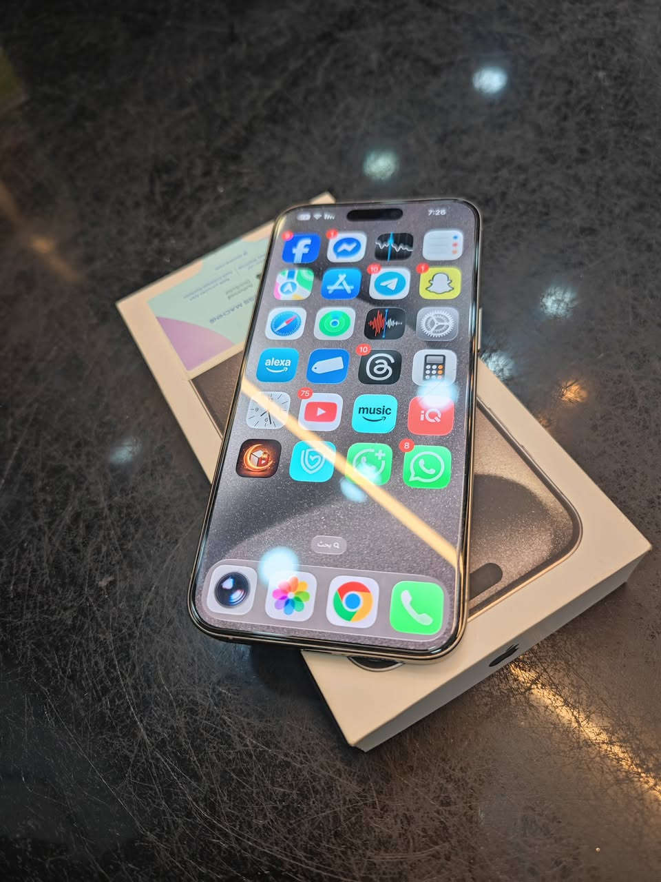 iphone 15 pro max 
ماستر ضمان ABM

ذاكره 256
بطاريه 87
نموذج M
شرق اوسط AA/A

الجهاز فقط مبدل الباب الخلفي وشادين تفصيخ (بدون مسج )

كفاله عامه بدون اي عيب نضافته كلش عاليه 

للبيع فقط بدون مراوس 
رجاء ماريد اي سعر تنطون بلتعاليق 
الي يريد يشتري يتفضل خاص 

875 الف 
نجف كوفه


**إذا كنت صاحب هذا الإعلان وتريد حذفه لأي سبب، رجاءا أرسل رسالة إلى الدعم الفني**