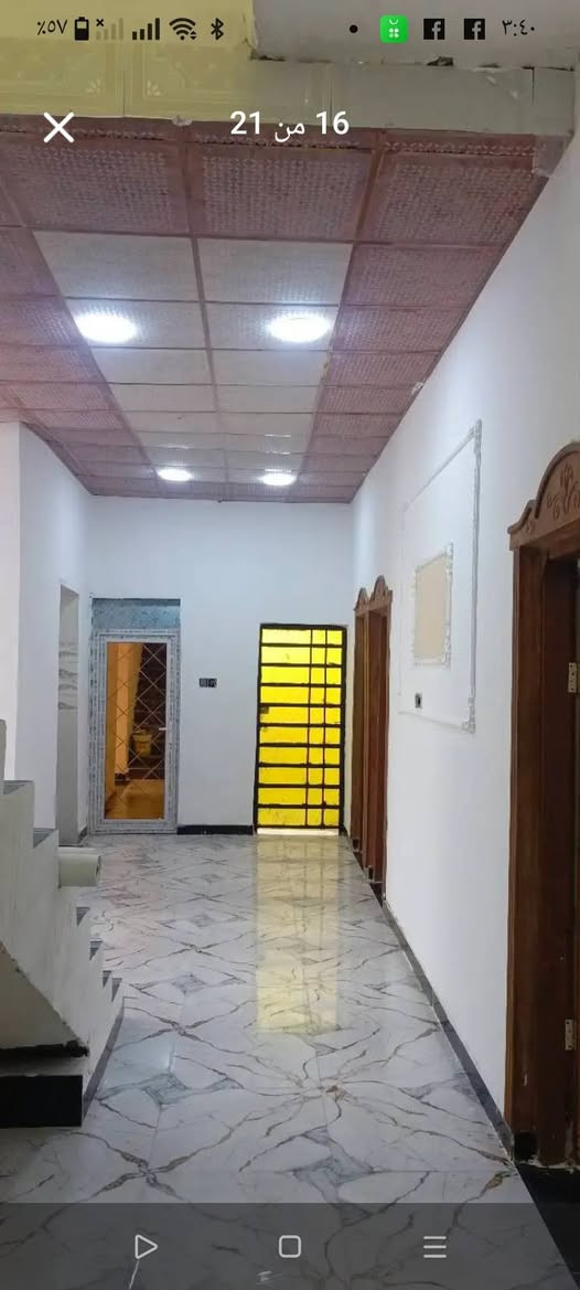 السلام عليكم 
دار سكن زراعي للبيع 
مساحه 200متر
بصف الركن 
شارع 12متر
يتكون من
غرفه نوم عدد3
صاله موزع
صاله استقبال
ديوان 
مطبخ 
صحيات داخليه
صحيات خارجيه
منور 
بيت جديد غير مسكون 
تستلم البيت عند المكاتبه 
العنوان /البصره الزبير غرب حي الاندلس
سعر 75 وبيه مجال
للتواصل ***********
