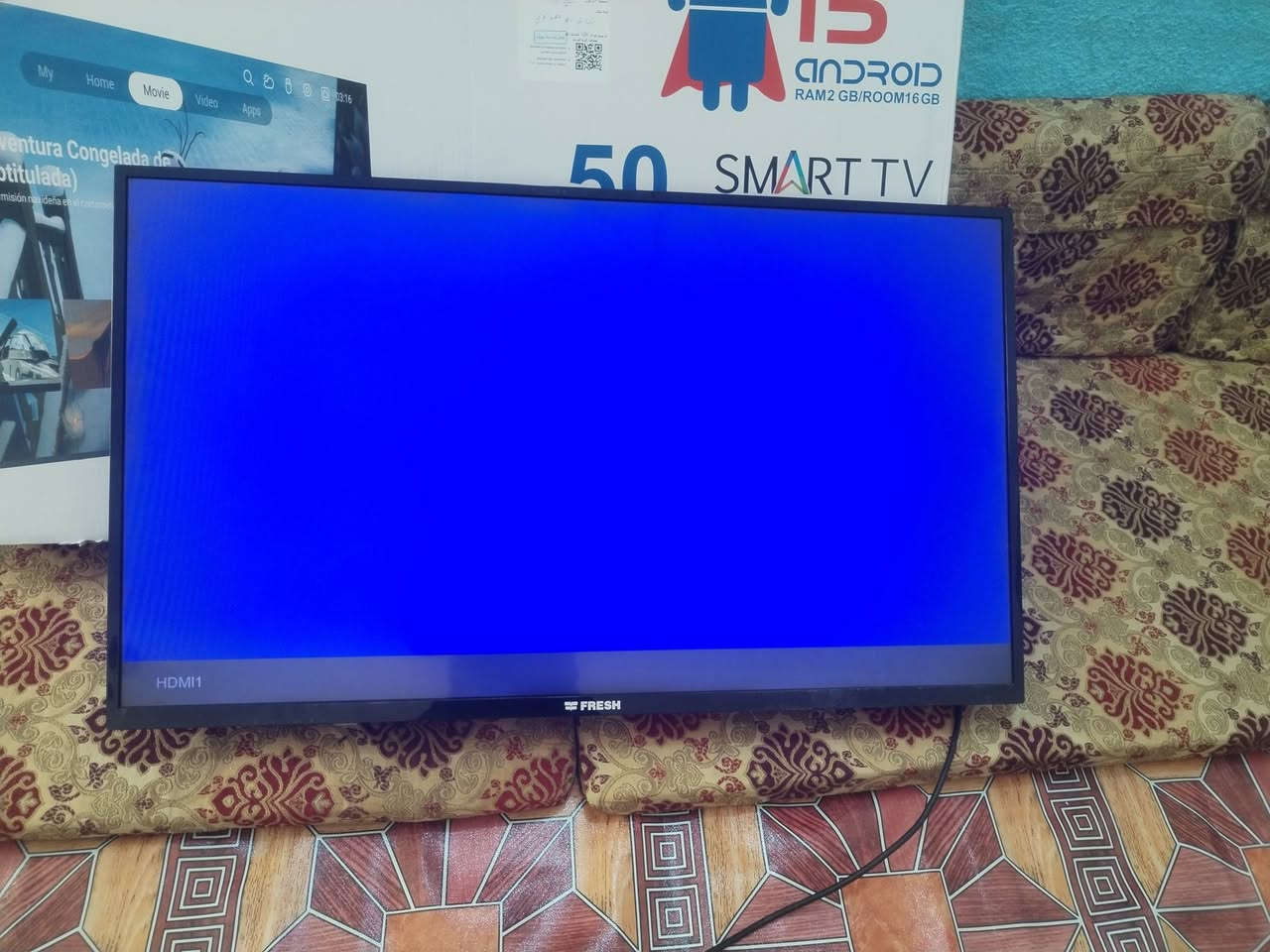 شاشه حجم 50 نضيفه كلش بدون نت اسعر 175 عنوان شطره حي زهور ***********
