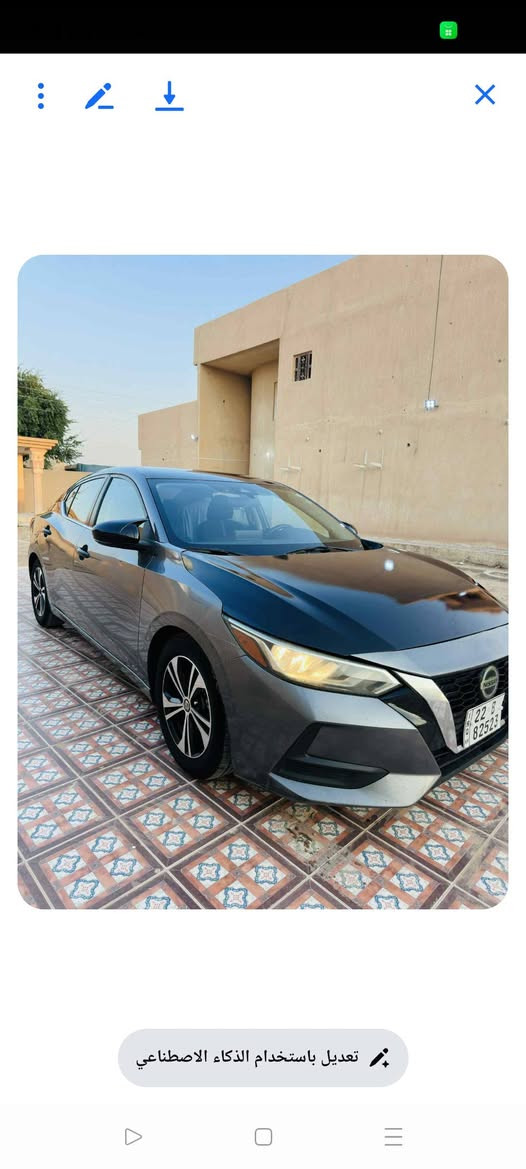 نيسان سنترا 2022 مواصفات SV فول مواصفات ماعدا سلايت بيها بس بونيد بدون دواخل سنويه ورقم وهزه كلها جديد بشرط تحويل بسمي لون نفطي مكان سياره كركوك/داقوق سعرها 133وبيها مجال رقم موبايل ***********
