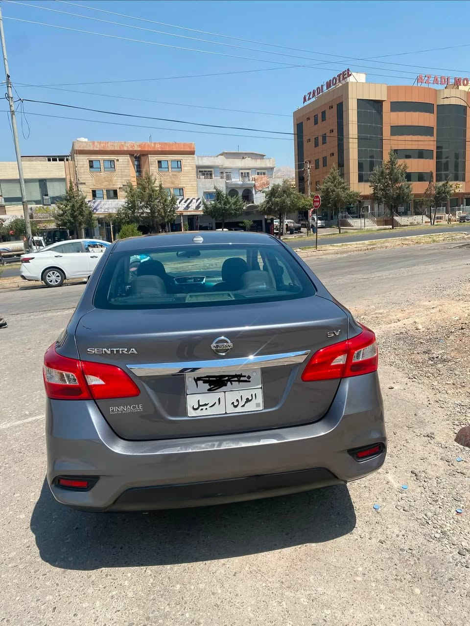 نيسان سنتر موديل ٢٠١٨ صبغ نص جملغ خلفي بدون دوخل موصفات SV ماشي ٦٣ ميل مكان عقره تلفون *********** واتساب سعر ١٠٦
