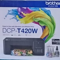 طابعه برزر T420 استنساخ وسحب من الهاتف ملون الطابعه نظيفه استخدام منزل...