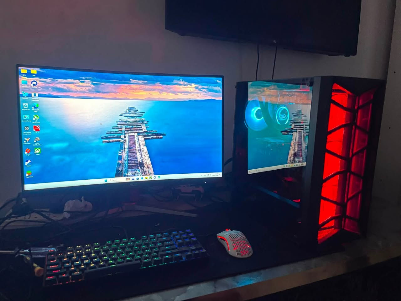 سلام عليكم
تجميعة للبيع كيس وشاشة وكيبورد وماوس 
i5 12400f
Asus prime H610
Rtx 3060 12G ASUs
Ram 16G 3600 H Corsair 
SSD 250G +
Hdd1T 
Power 550w Lux 
Deep cool 120
شاشة Aoc 27  165 h  1ms 1080 Fhd 
كيبورد red dragon 
ماوس glorious 
ع الفحص والضمان 
السعر مليون و١٠٠ الف 
بغداد العطيفية


**إذا كنت صاحب هذا الإعلان وتريد حذفه لأي سبب، رجاءا أرسل رسالة إلى الدعم الفني**