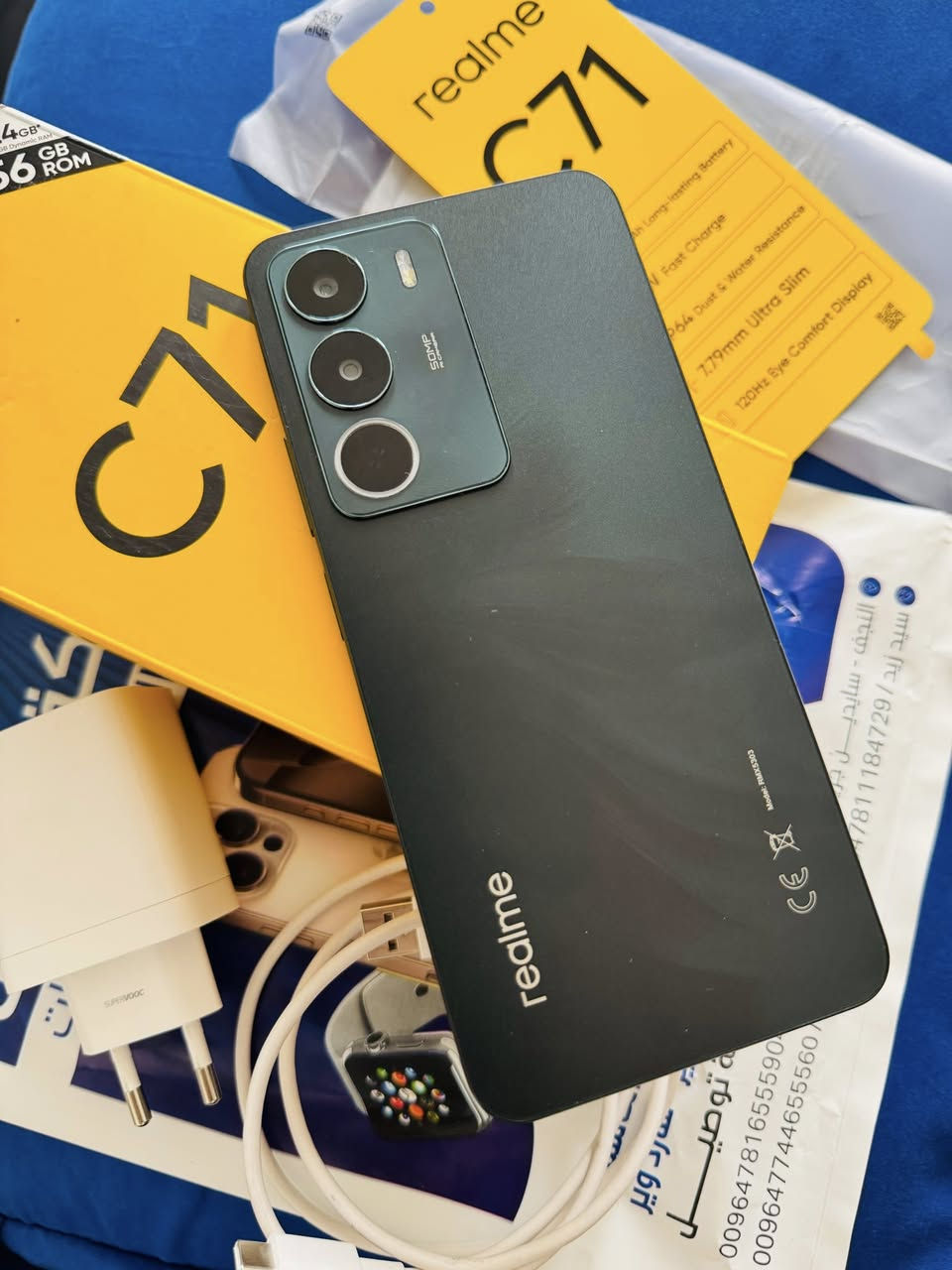 جهاز realme C71 للبيع
جهاز كلش نضيف استعمال سبوع فقط شخط مابي ذاكره 265 لون زيتوني مموج الجهاز جديد بمعنا الكلمه تجي وتشوف بعينك غراضه كامله حته ملصق الشركه والغلاف ويا شاحنه اصلي سعره 175 وبي مجال
***********
