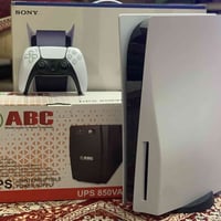 بليستيشن 5 فات نظيف للبيع ويا UPS 850V كارتونة موجودة وكامل الملحقات ا...
