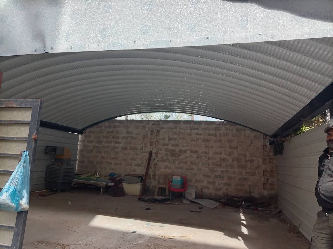 تم بعون الله عمل سقيفه في منطقة السيديه ونشكر كادر مكتب الصادق اللسقائف كي سبان سعر المتر 23الف ***********
