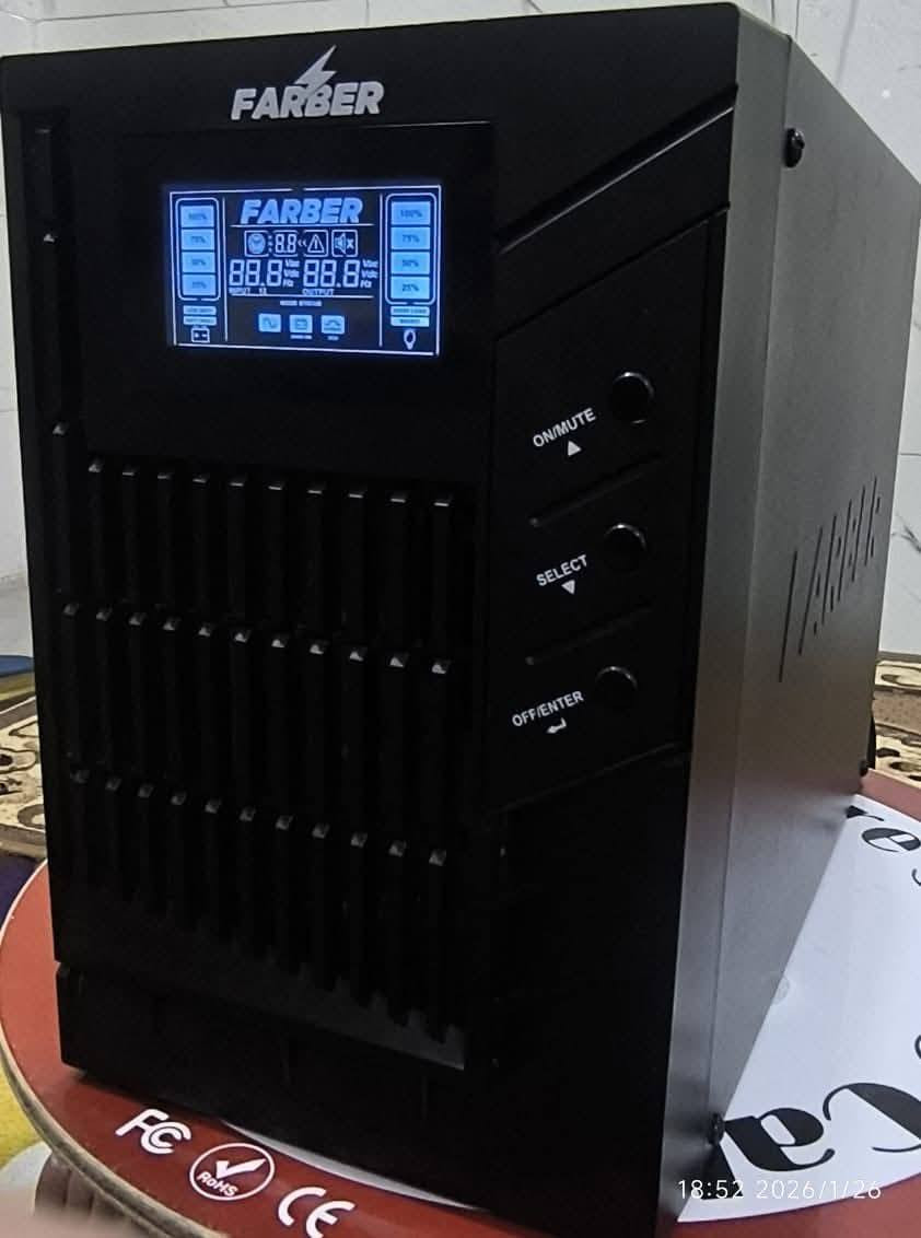 بطارية فاربر
متوفر للبيع بطارية فاربر 150 امبير افضل نوعية بالسوق حاليا 
استخدام 4 اشهر فقط 

يو بي اس اونلاين  ubs online 
حجم 1KV  استخدام شهرين فقط    

للاستفسار / ***********
