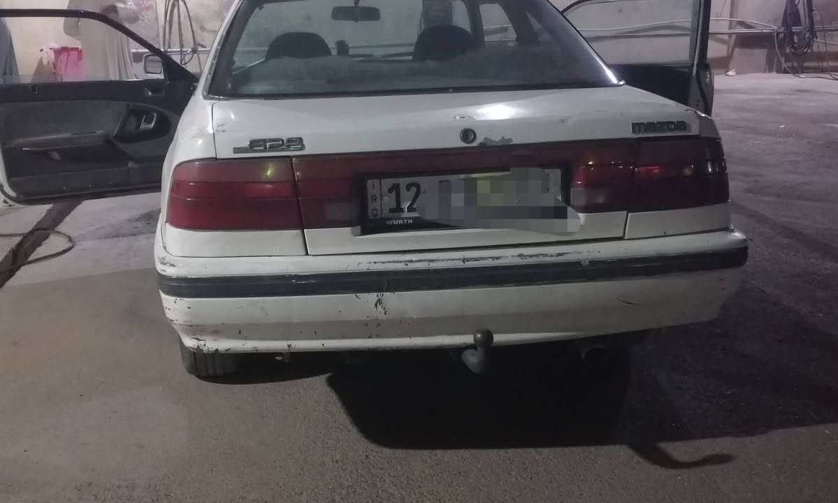 السلام عليكم
مازدا 626 تك باب 
الموديل 1991
سنوية و رقم نينوى 12جديد مسطرة
محرك 8 بخ 
كير و محرك جديد شرط مال گصه 
طخم تايرات جدد 
طخم امامي و خلفي جديد
لايتات زينون 
صبغ عام 
السعر 25 
للاستفسار اتصل عالرقم 
***********
*********** بي واتساب
