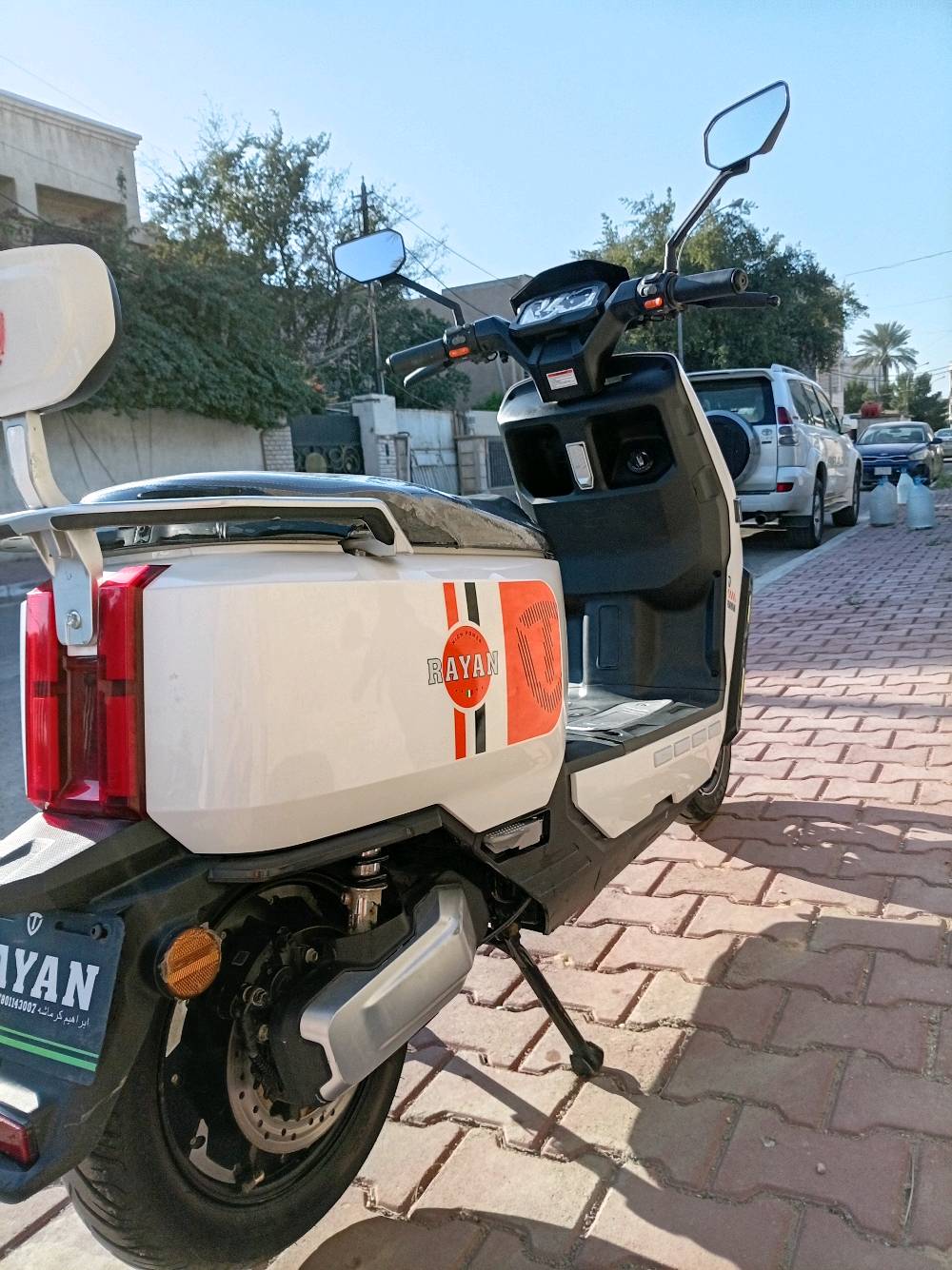 السلام عليكم وحش الكون ريان تالج موديل ٢٥ للبيع دراجه إستعمال شهرين و٣ايام فقط وصل الشراء موجود كفاله عاااامه من الشخط ٦بطاريات 6مسطره ملف ٢٠٠٠ نحاس ونظافه كدام العين بصمتين سويجين بحاله الوكالة بعدها سعرها مليون و٥٠ الف وبيها مجال مكاني بغداد قرب مجلس محافظه بغداد اي استفسار ***********وتساب محمول