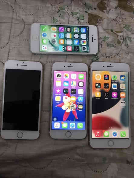 السلام عليكم اجهزا نضيفه 
١-  ايفون ٧ بلس 
كبس شركه بس بطاريه مبدل فقط 
ذ٣٢ بطاريه ١٠٠ انسه صرف الشحن 
جهاز حيل حيل نضيف 
بصمه سيمكارت برامج شاشا بلادي 
  فقط فورمات ميصير 
سعر ٧٥  الف فقط فقط

٢-ايفون ٦ اس 
ذ١٦ كلشي شغال بدون عيوب 
مستبدل فقط بصمه 
سعره ٤٠ الف

٣-ايفون ٦ جي كبس شركه 
ذ٦٤ بطاريه ٩٠ 
كلشي شغال بدون عيوب برامج سيمكارت 
بي حساب بل اعدادات بس تكدر كلشي تنزل 
سعر ٤٠ الف فقط

٤-ايفون ٥ جي ذ١٦ 
كبس شركه بس شوي من ورا مو نضيف 

جهاز سيمكارت يوتيوب شغال 
سعره ٢٥ الف فقط

تواصل رجأن فقط واتساب حصرا واتساب 
***********
