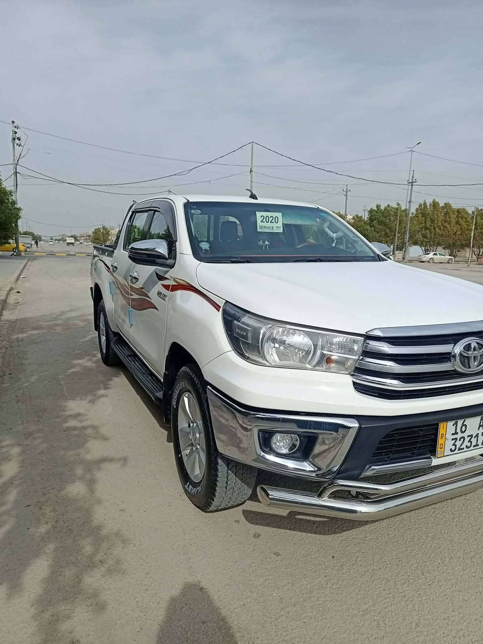 السلام عليكم
للبيع هايلوكس موديل2020 ماشيه170
فورويل عالي مكينه جديده كير اوتوماتيك
تبريد قطعتين كشنات تبريد تغليف بيبان
من الداخل مع جكمجه لايلون حراري 
تخم تاير رقم انكليزي بسمي
لايت زنون مكفوله عده الي موضح بسونار
مرفق مع الصور للستفسار الإتصال على الرقم*********** مكان النجف الاشرف
